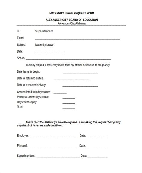 Unpaid Leave Request Form Template Ugly Truth About Unpaid Leave