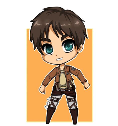 Eren Jeager Chibi Attack On Titan By Amadosan On Deviantart