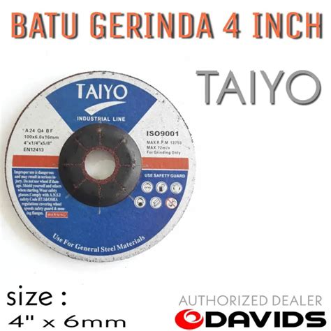 Mata Gerinda Poles Batu Gerinda Grenda Gerenda 4 Inch Taiyo Lazada