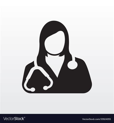 Female doctor icon women medical physician graphic