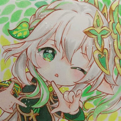 ナヒーダ 原神 手描きイラスト ファンアート 同人 Nahida 手描きイラスト 売買されたオークション情報yahooの商品情報を