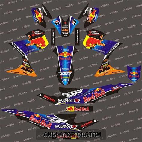 Jual Stiker Striping Suzuki Satria Fu Red Bull Biru Spec B Di Lapak