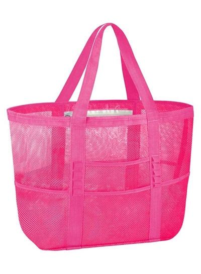 سعر Large Mesh Beach Bag Beach Tote Bag Summer Holiday Bag Mesh