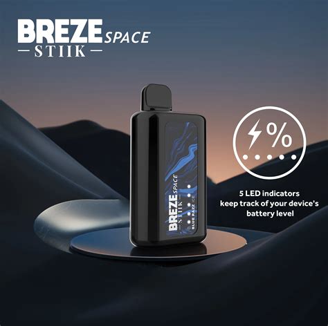 Original Breze Stiik Vapes Space Puff Prime Disposable Vape Led