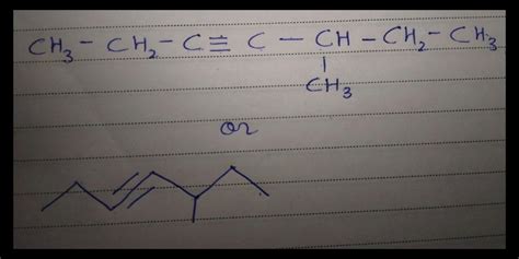 Draw The Structure Of 5 Methyl 3 Heptyne