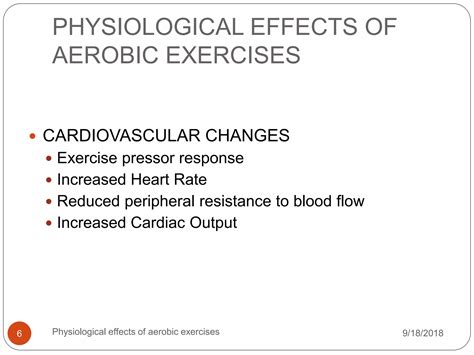 Physiological Effects Of Aerobic Exercises PPT