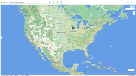 Davenport iowa Map - United States