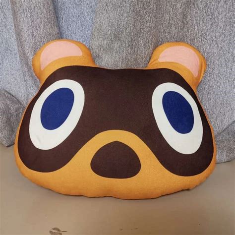 Animal Crossing Tom Nook Plush Pillow Toy Raccoon Soft Stuffed Doll