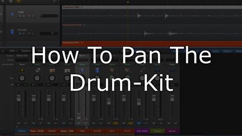 How To Pan The Drum Kit In Logic Pro X YouTube