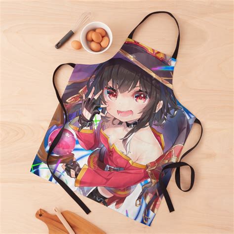 Megumin Butt Thicc Ass Thighs Konosuba Sexy Lewd Hentai Ecchi Anime Girl Apron For Sale By