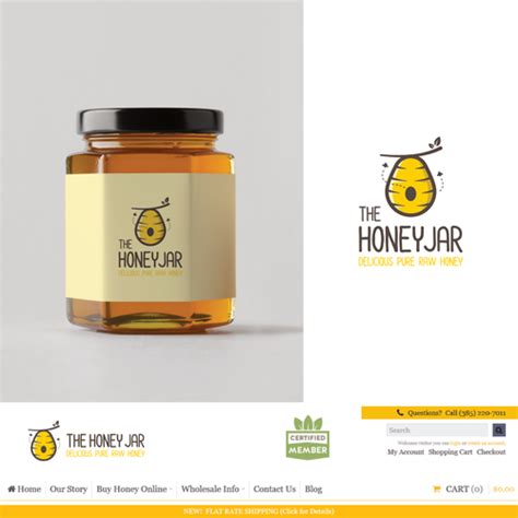 Sweet and fresh new logo for THE HONEY JAR | Logo design contest