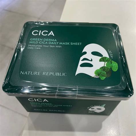 Jual READY STOK EXP 2026 NATURE REPUBLIC GREEN DERMA MILD CICA DAILY