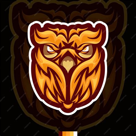 Premium Vector Owl Head Mascot Logo Esport