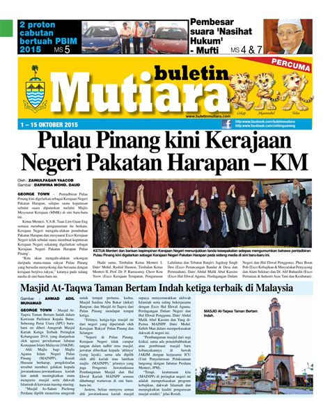 Pdf Pulau Pinang Kini Kerajaan Negeri Pakatan Harapan Km Dokumen Tips