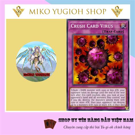 Miko Yugioh Thẻ Bài Yugioh Chính Hãng Tiếng Nhật Crush Card Virus Shopee Việt Nam