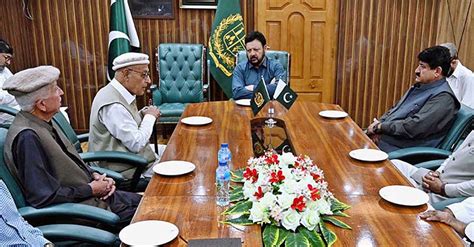 Chief Minister Gilgit Baltistan Haji Gulbar Khan In A Meeting With The