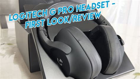 Logitech G Pro Headset First Look Review YouTube