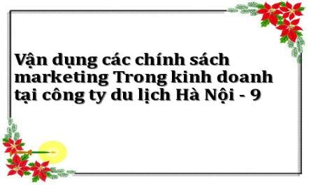 Vận dụng các chính sách marketing Trong kinh doanh tại công ty du lịch