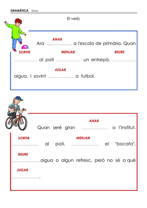 Ficha De Els Verbs Verb Texts Interactive Notebooks Teachers