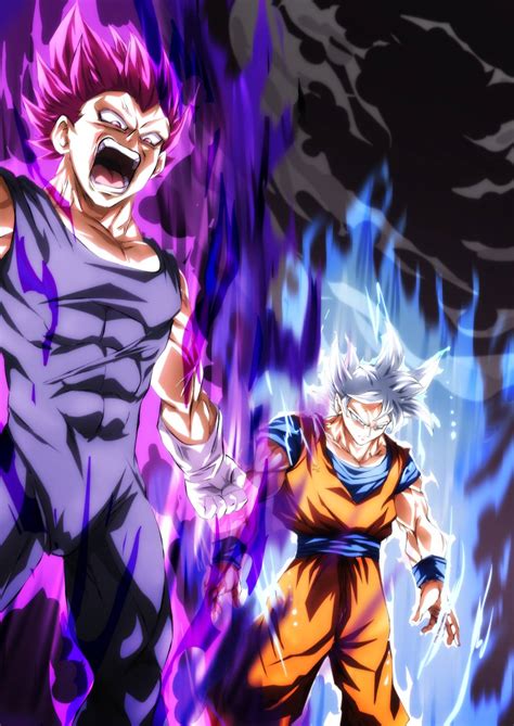 Vegeta Ultra Ego And Goku Ultra Instinct Dbredraw By Vincentgraphicart