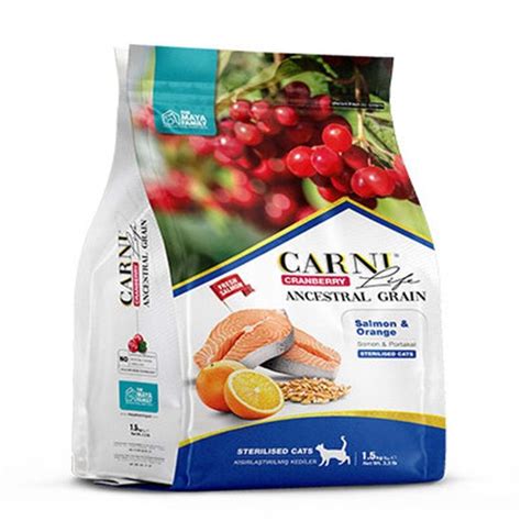 Carni Life Стерилизованный корм для взрослых кошек с рыбой и апельсином ...