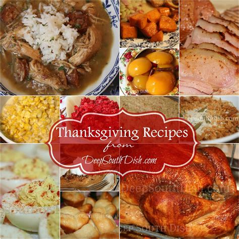 Traditional Thanksgiving Dinner Menu List