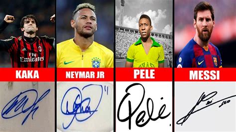 Autographs Of Famous Football Players Youtube