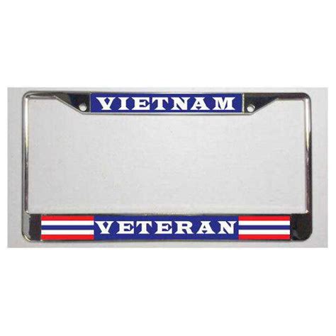 Vietnam Veteran Special Edition U.S. Flag Metal License Plate Frame