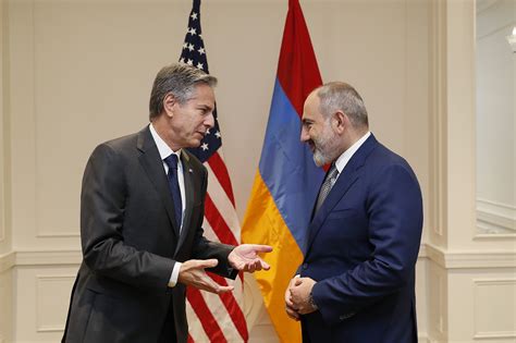 Nikol Pashinyan Antony Blinken Meet In New York