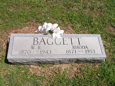 Rhoda Baggett 1871 1953 Memorial Find A Grave