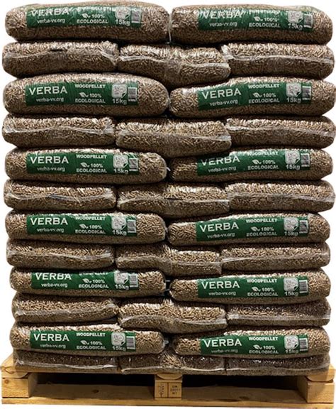 Verba Houtpellets Zakken Kg Naaldhout Pellets En A