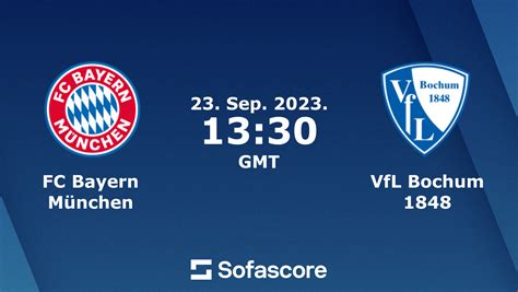 FC Bayern München VfL Bochum 1848 результат H2H и составы Sofascore