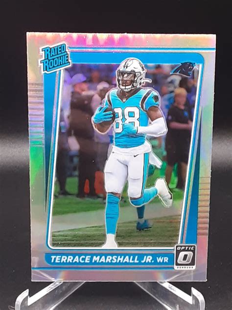 2021 Panini Donruss Optic Terrace Marshall Jr SILVER HOLO PRIZM Rated