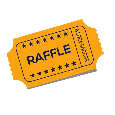 Premium Vector | Raffle event ticket stock illustration.