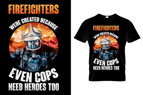 Firefighter T Shirt Design Graphic by Different Design · Creative Fabrica