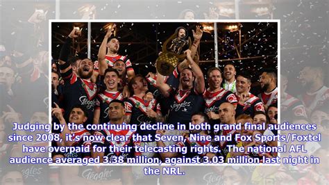 Nrl And Afl Grand Final Tv Ratings Drop To Their Lowest In A Decade Youtube