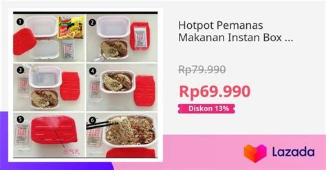 Diskon Hotpot Pemanas Makanan Instan Box Instan Tanpa Kompor Heating Hot Bag