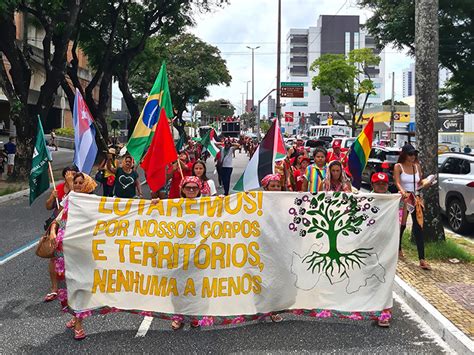 Mulheres Camponesas Marcham Pelas Ruas De Jo O Pessoa Pb Em Luta Por