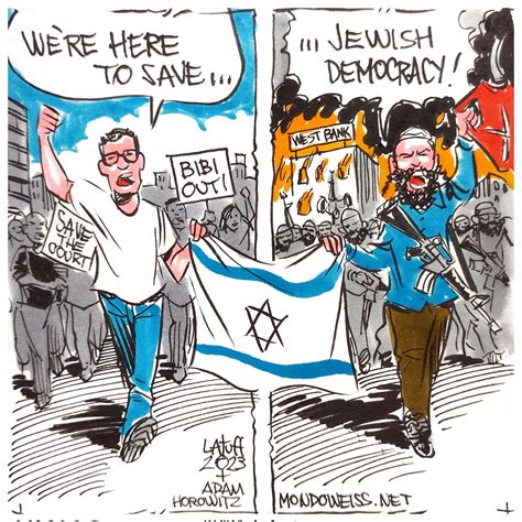 Cartoon The Current Protests In Israel Are Aimed At Preserving The