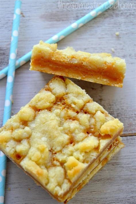 Salted Caramel Butter Bars Recipe Just A Pinch Recipes