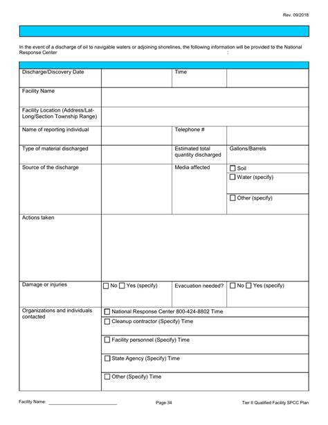 California Tier II Qualified Facility Spcc Plan Template Fill Out