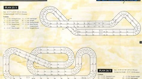 Scalextric Classic Track Layouts 4 Lane - Slot Track Pro