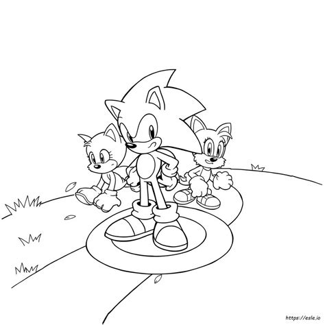 sonic and friends coloring pages 3