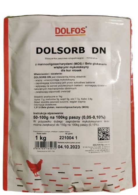 Dolsorb DN 1 kg Dolfos mykotoksyny w paszy dla kur porównaj ceny