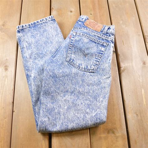 S Acid Wash Jeans Etsy