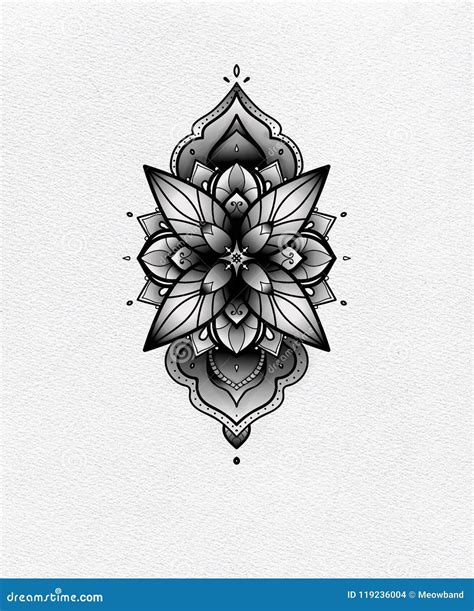 Mandala Flower Tattoo