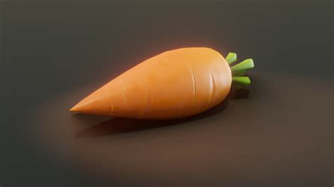 Artstation Cartoon Carrot 3d Model Game Assets