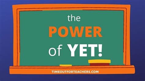 Power of Yet: helping students develop a growth mindset - Time Out For Teachers