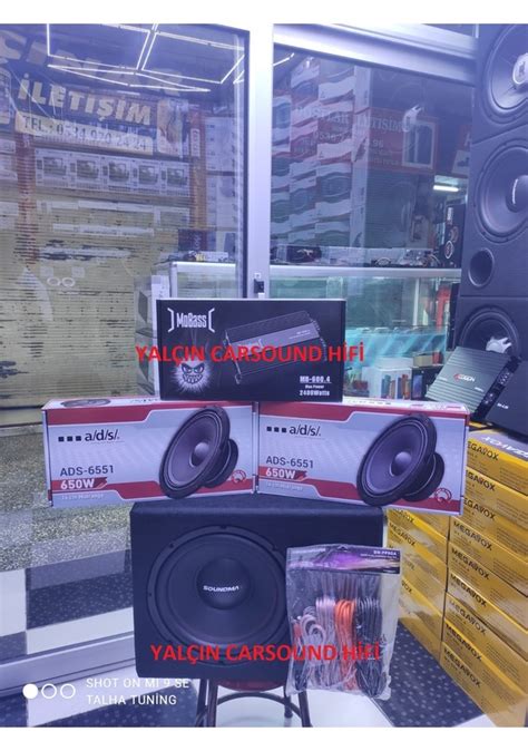 Soundmax1500w Bas 16cm Ads Midrange Mobass Amfi Set Kablo Fiyatları ve