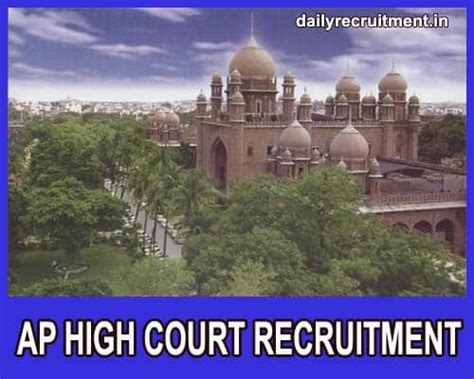 Ap High Court Recruitment Apply Civil Judge